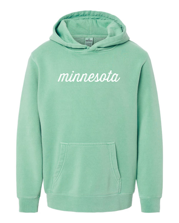 YOUTH "MINNESOTA" PIGMENT DYED HOODIE