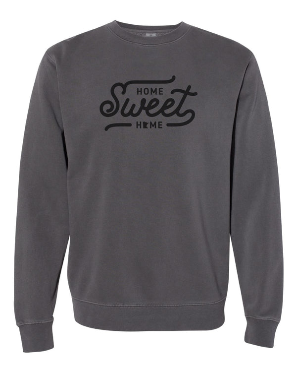 UNISEX "HOME SWEET HOME" PIGMENT DYED CREWNECK